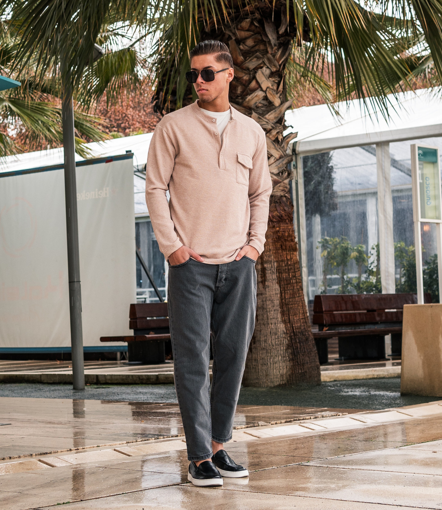 Zumo Oversized T-shirts CLEVE Sand