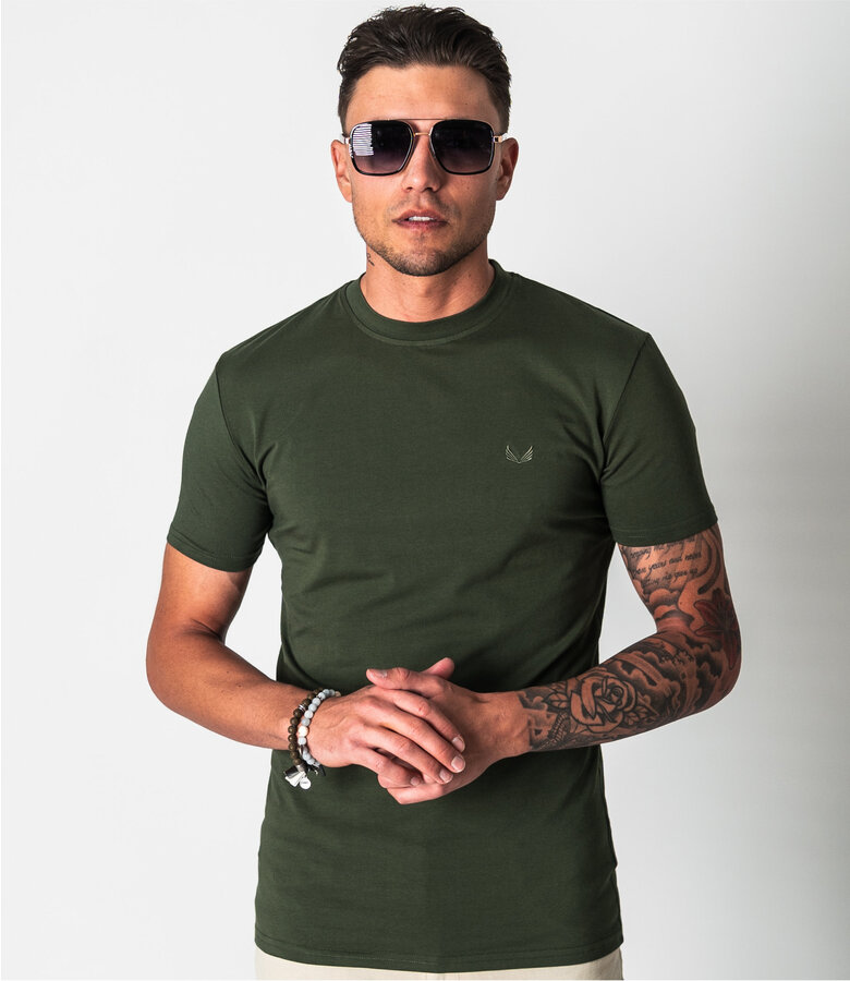 Zumo Slim Fit T-shirts STONE Army