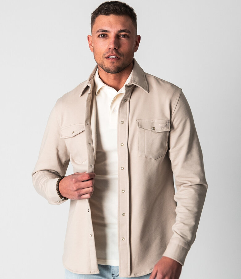 Zumo Regular Fit Overshirts RANCHER Sand