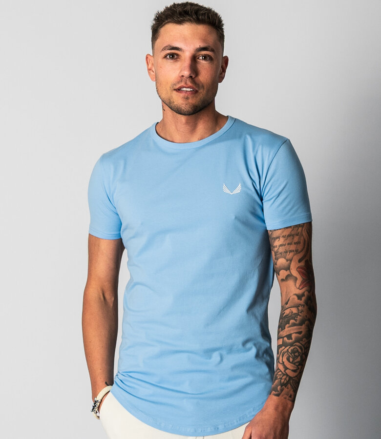 Zumo Slim Fit T-shirts BUNDY-LOGO Sky