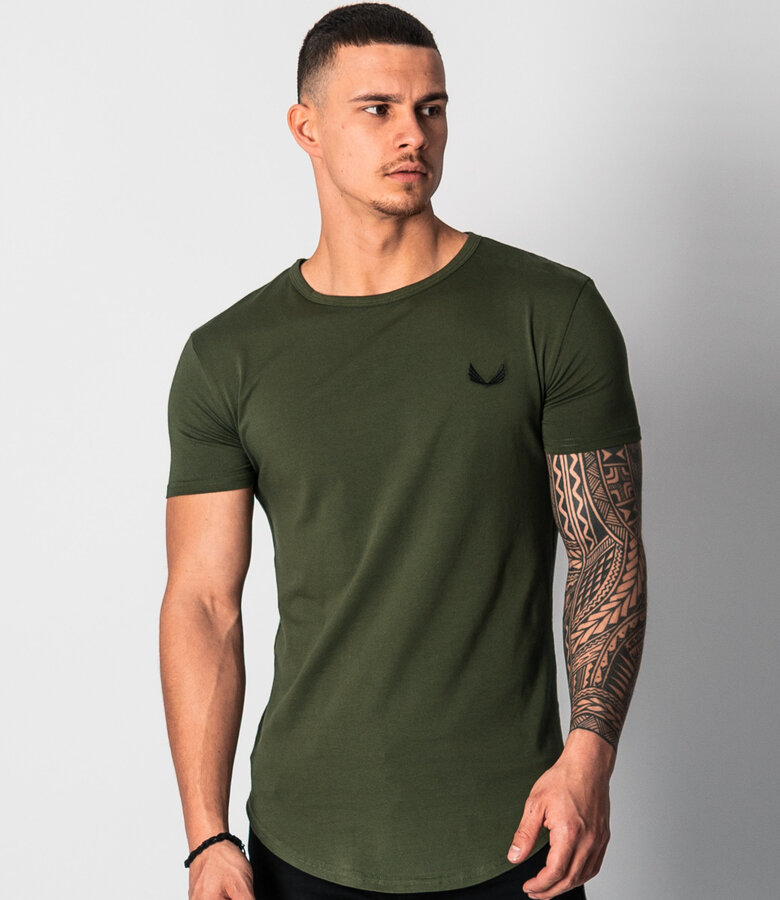 Zumo Slim Fit T-shirts BUNDY-LOGO Army