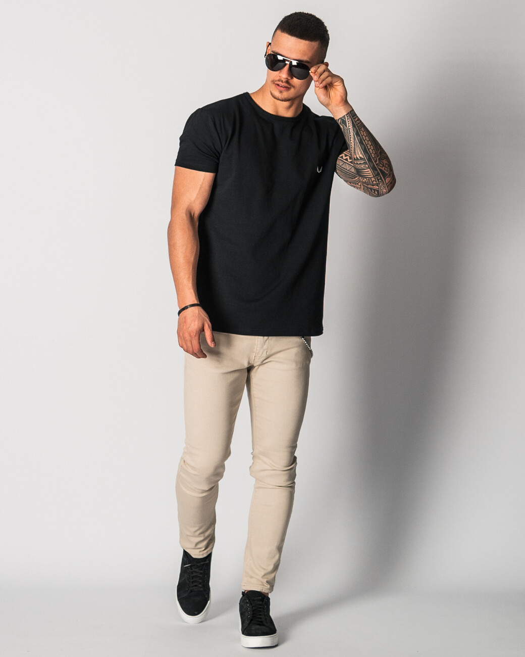 Zumo Slim Fit TShirts HILBRUQ-SS Black