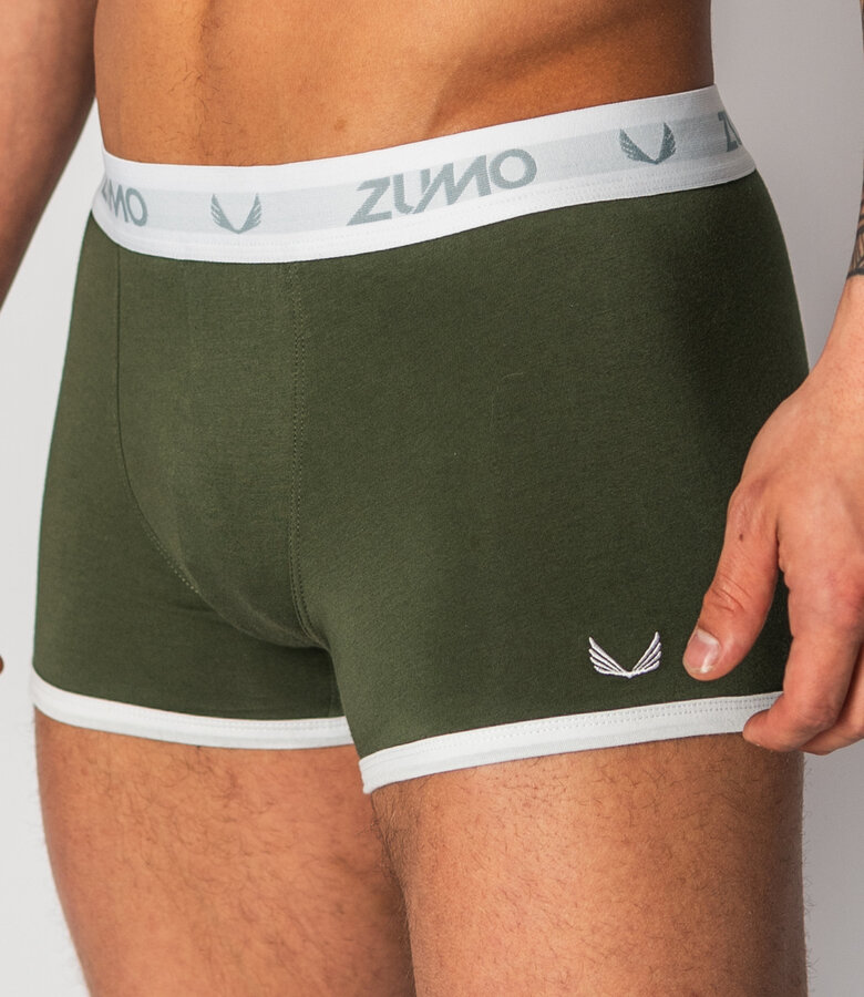 Zumo Slim Fit Underwear LEROY-CONTRAST ArmyWhite