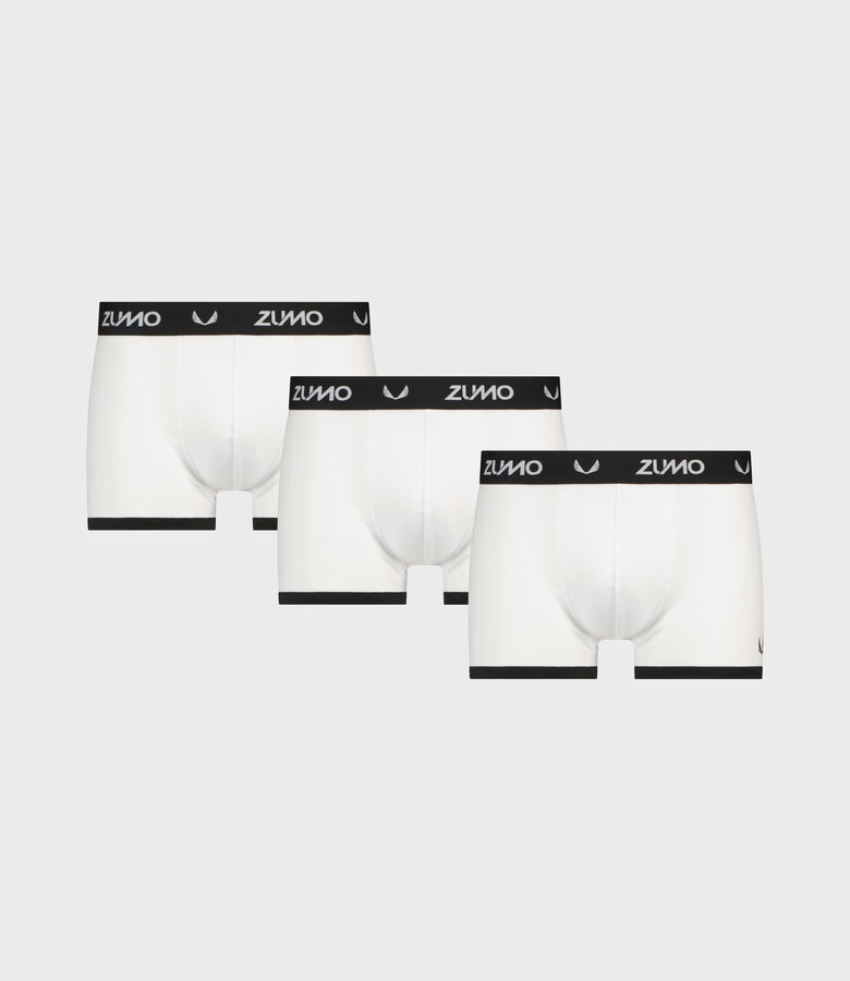 Zumo Slim Fit Underwear LEROY-CONTRAST WhiteBlack 3 Pack