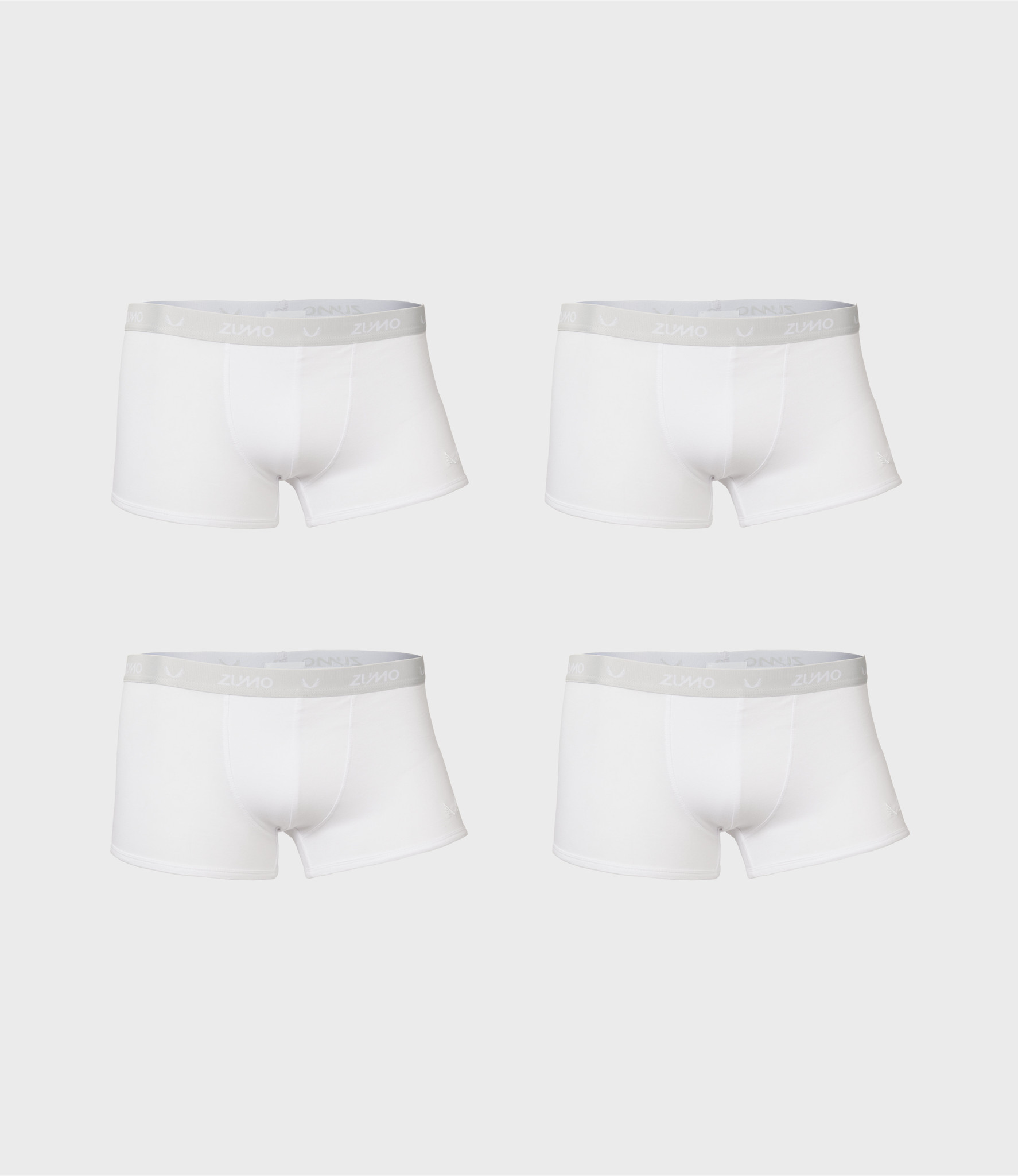 Zumo Slim Fit Underwear LEROY White 4 Pack