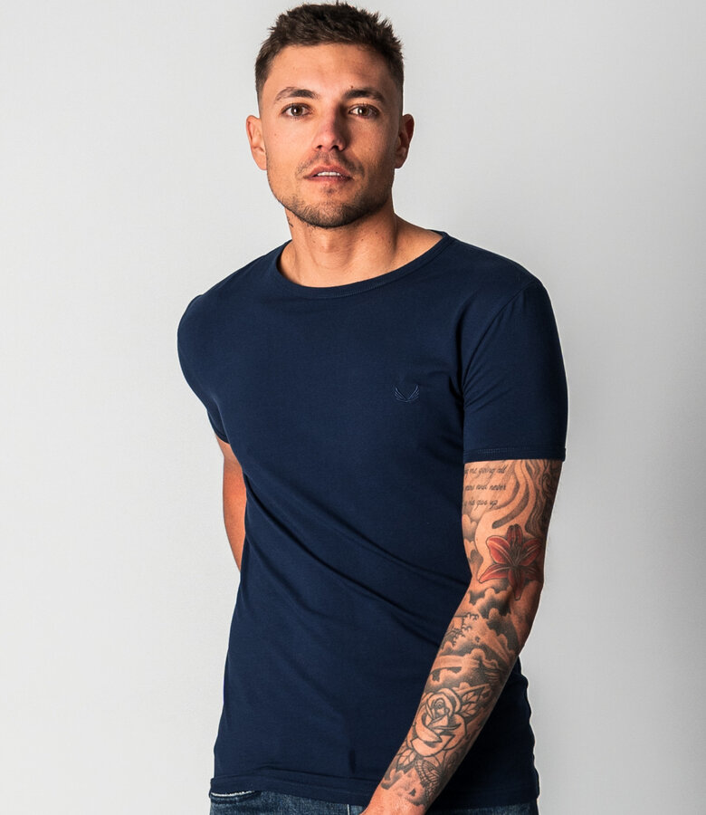 Zumo Slim Fit T-shirts SLY Navy