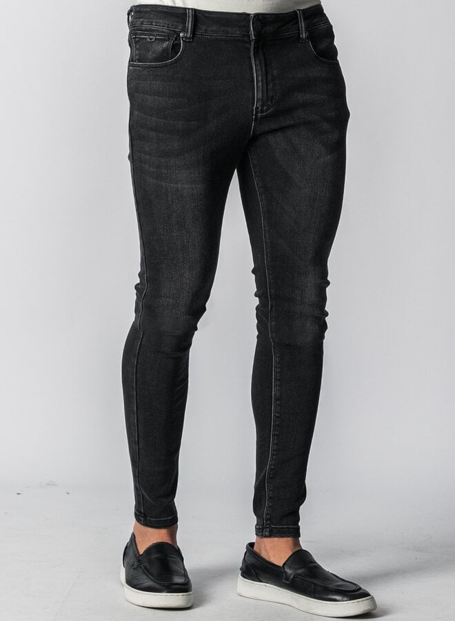 BROOKS FANCY Black - Super Slim Fit 3/4 Jeans