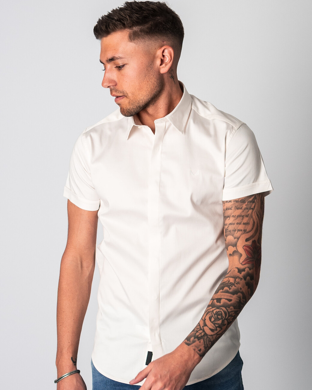 Zumo Slim Fit Shirts FIRENZE Cream