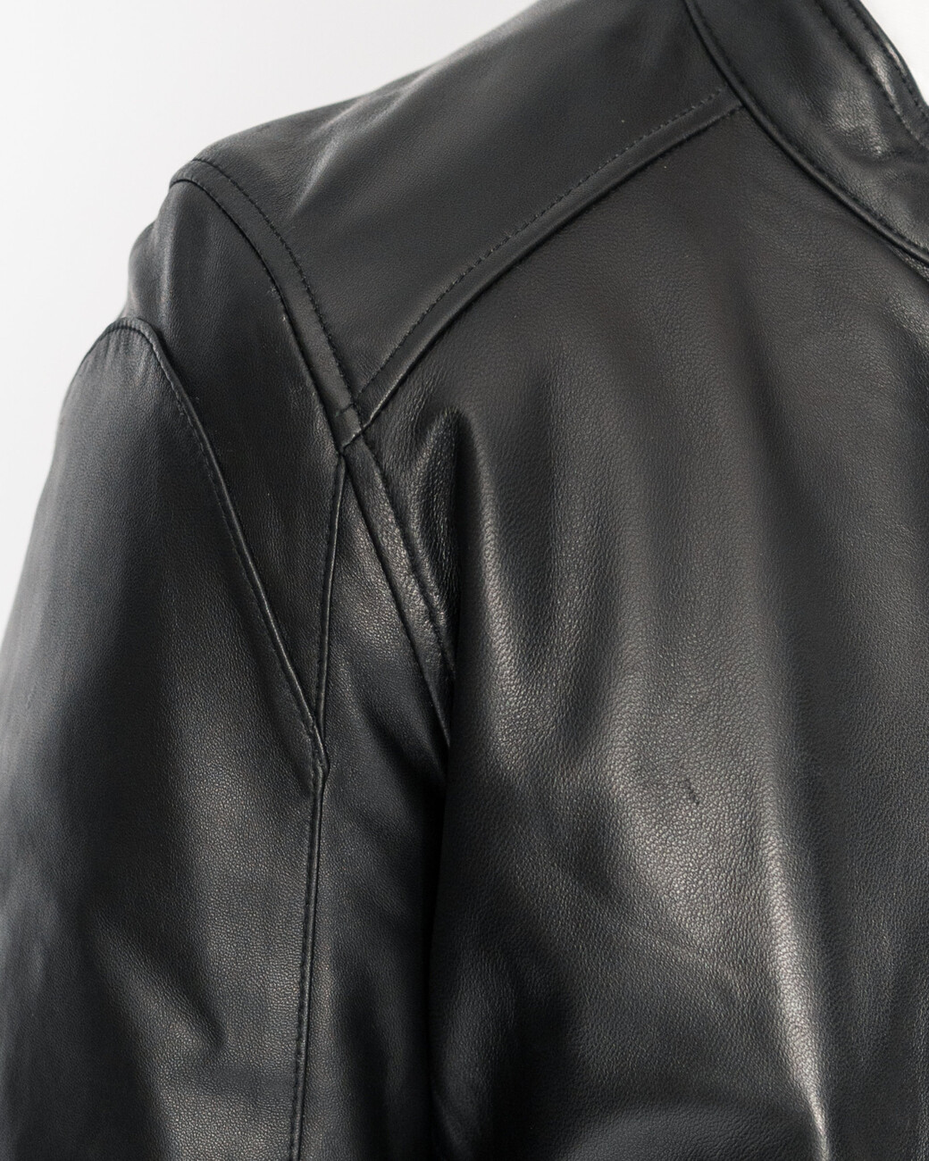 Zumo Slim Fit Leather Jackets INDIAN-BIKER Black