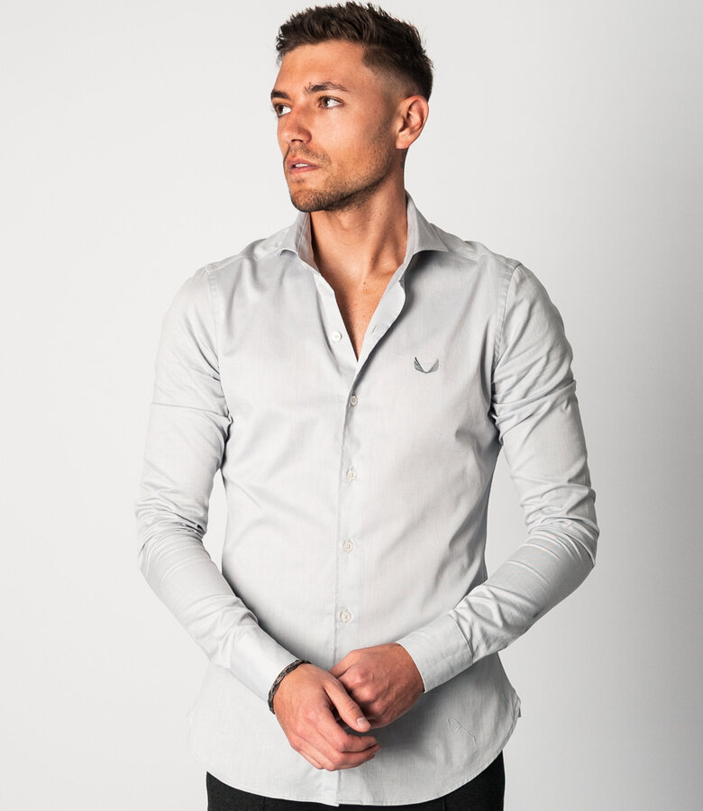 Zumo Slim Fit Shirts JAGGER-JET Grey