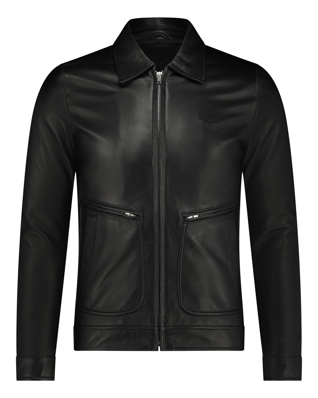 Zumo Slim Fit LeatherJackets BULTACO Black