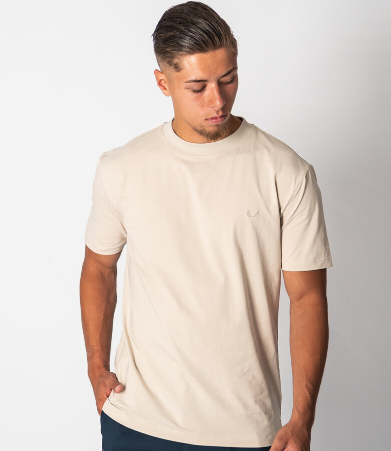 Zumo Loose Fit T-shirts TITAN BeigeMelee