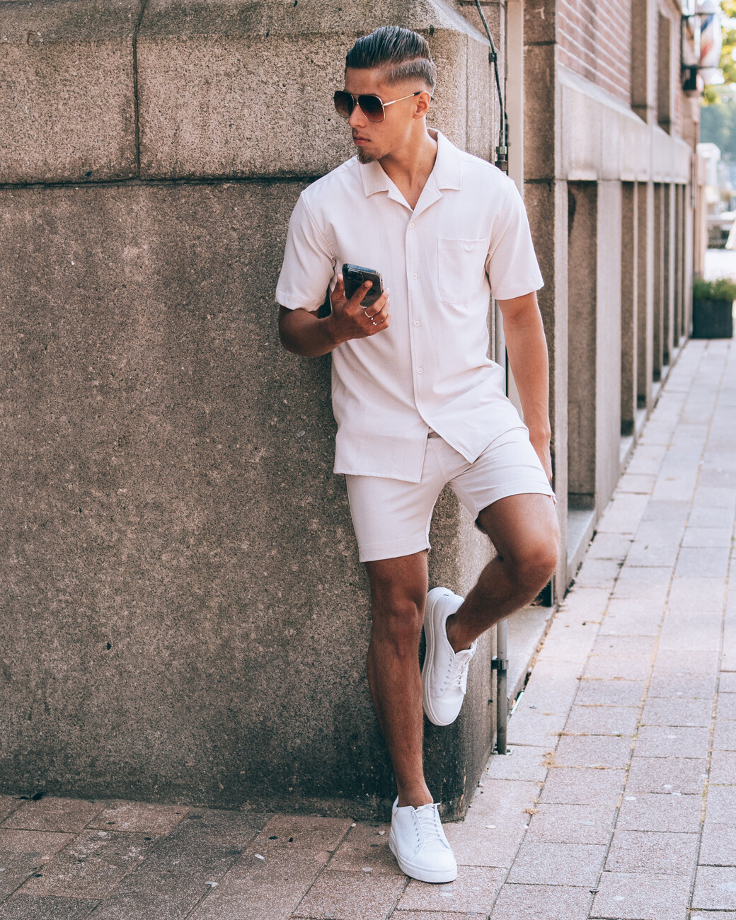 Zumo Slim Fit Shorts HAVANA Cream