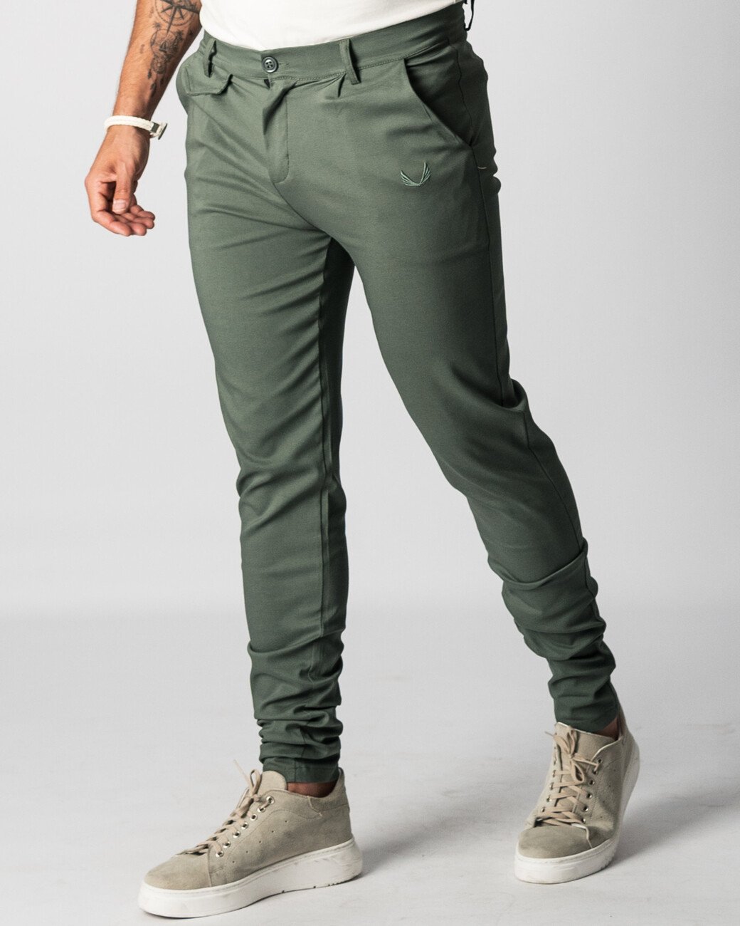 Zumo Slim Fit Pants VALERIO-N-BENGA-T-LONG Army