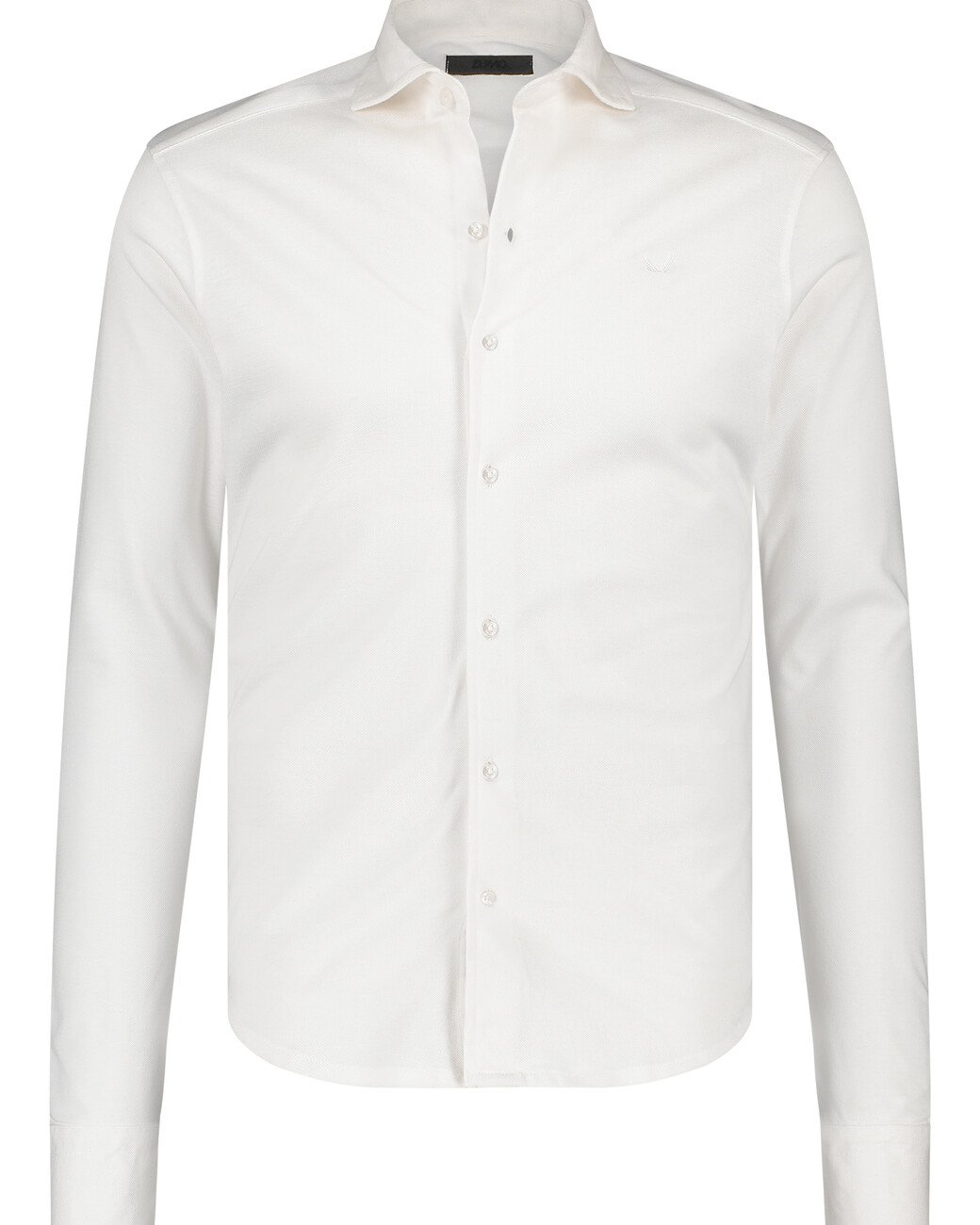 Zumo Slim Fit Shirts KEITH-KNITTED White