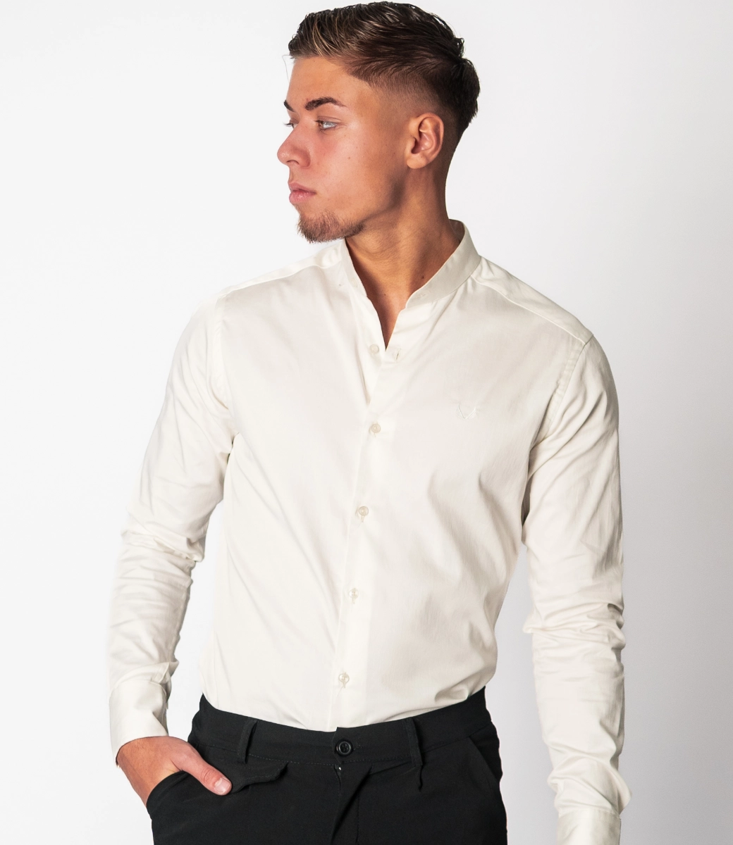 Zumo Slim Fit Shirts ELIJAH Cream