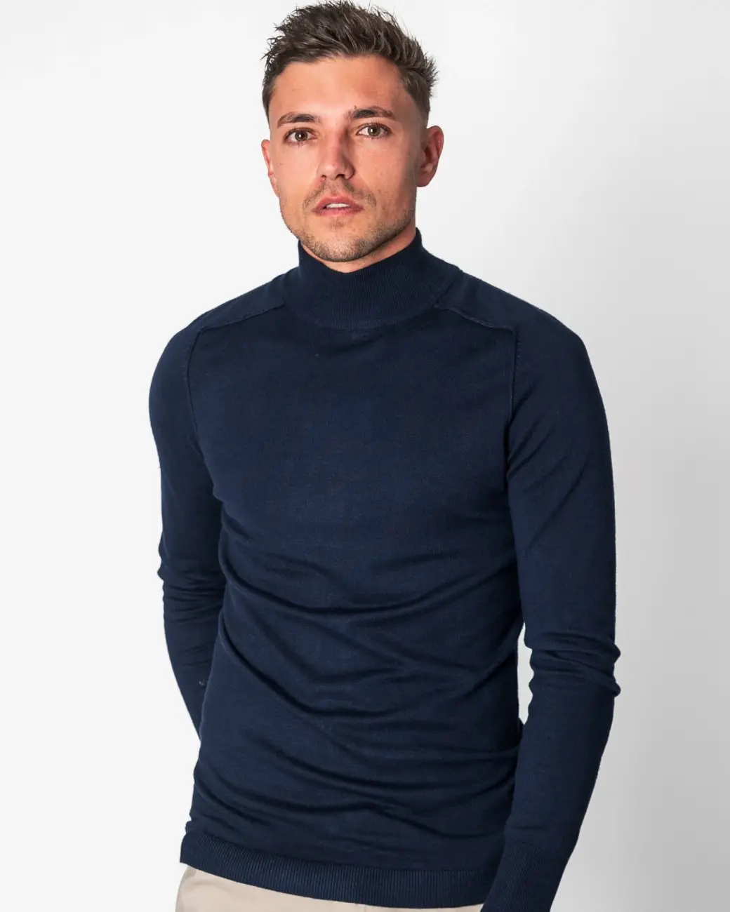 Zumo Slim Fit Pulls SPANDRA Navy