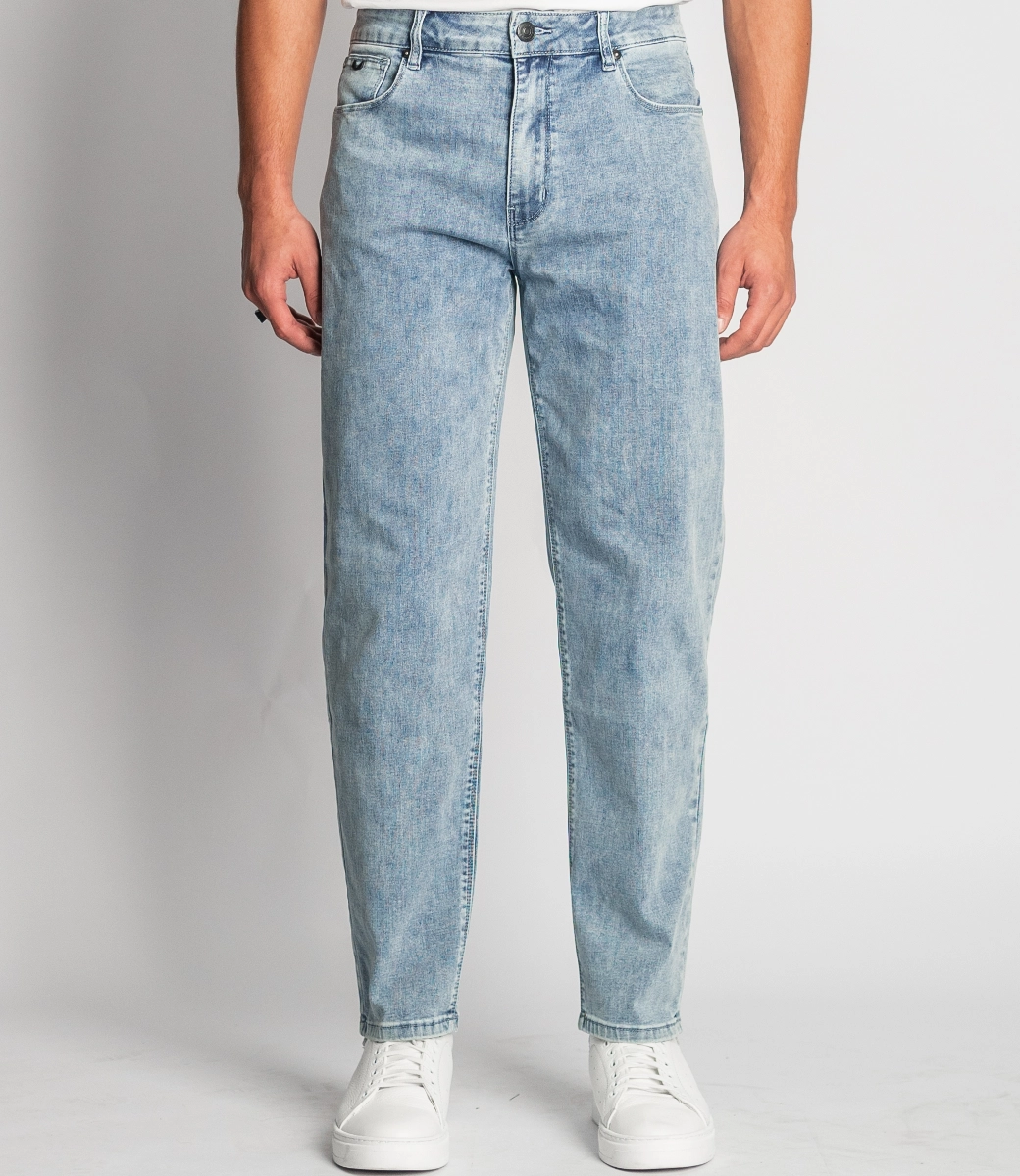 CASSIDY  Loose Carrot Fit Stretch Jeans LightBlue