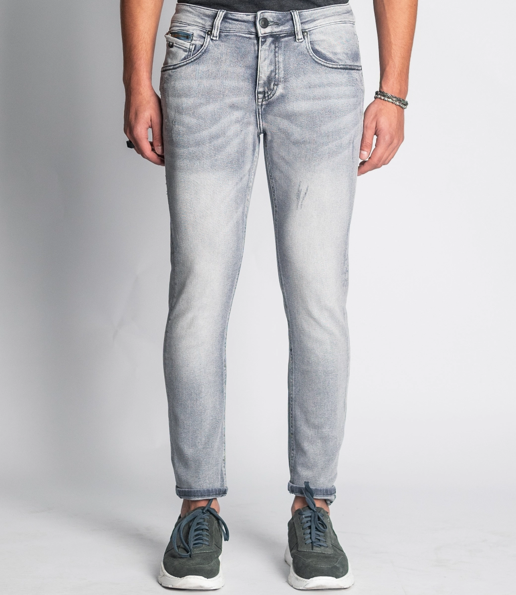 RYAN-V   Skinny Fit  Stretch Jeans Grey