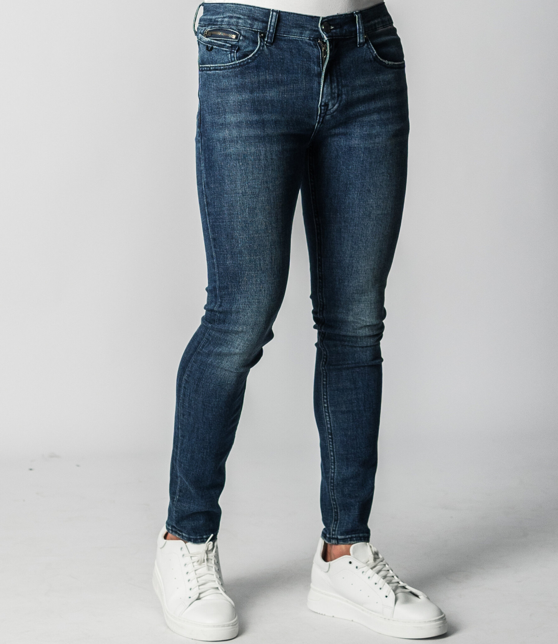 RYAN-V   Skinny Fit  Stretch Jeans Dark Blue