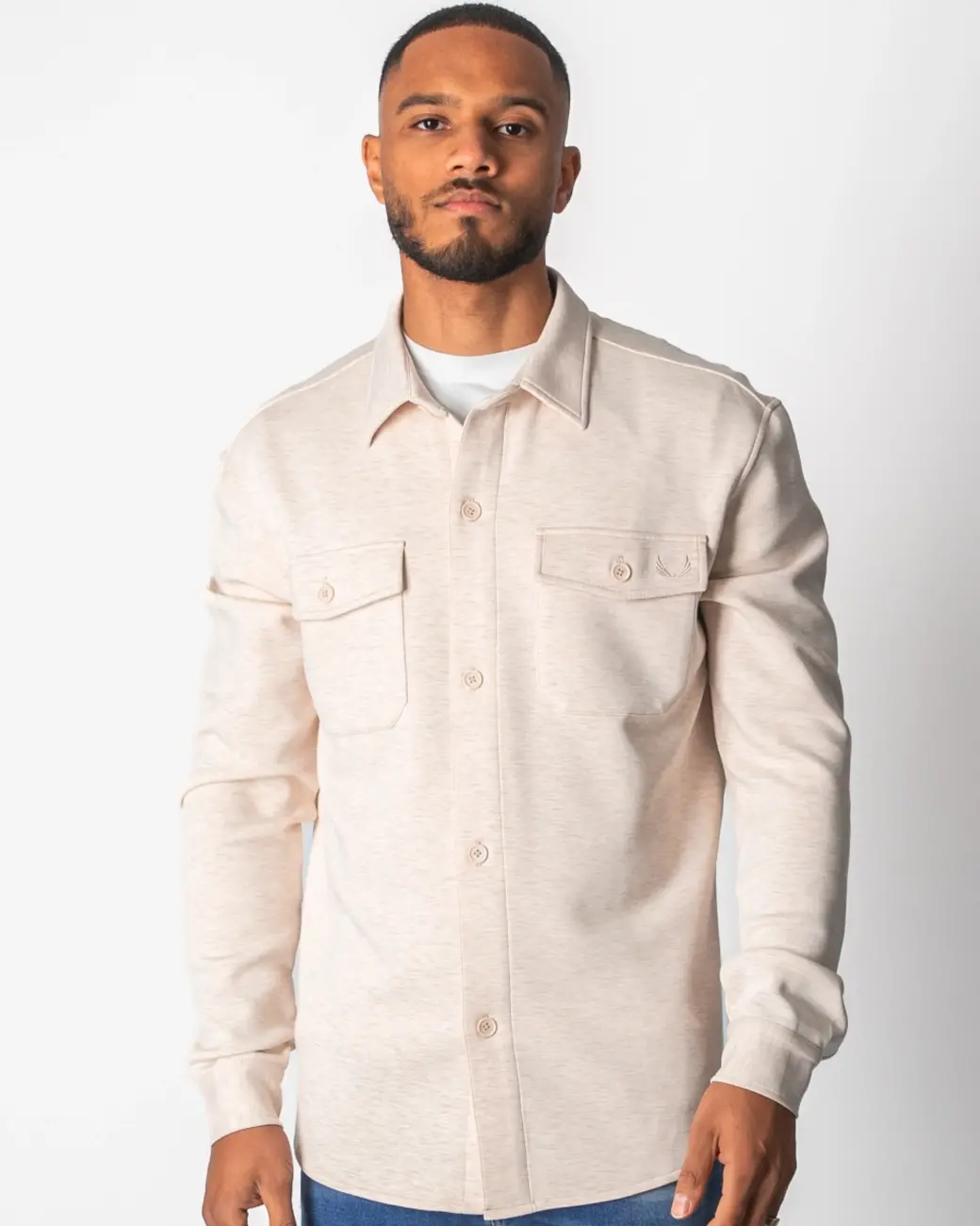 Zumo Regular Fit Overshirts FINN BeigeMelange