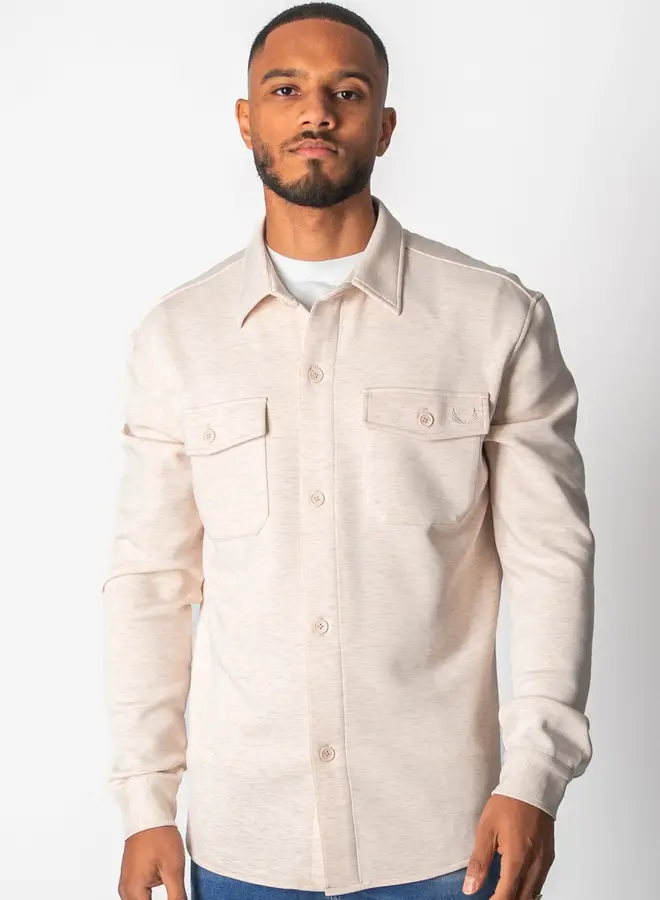 Zumo Regular Fit Overshirts FINN BeigeMelange