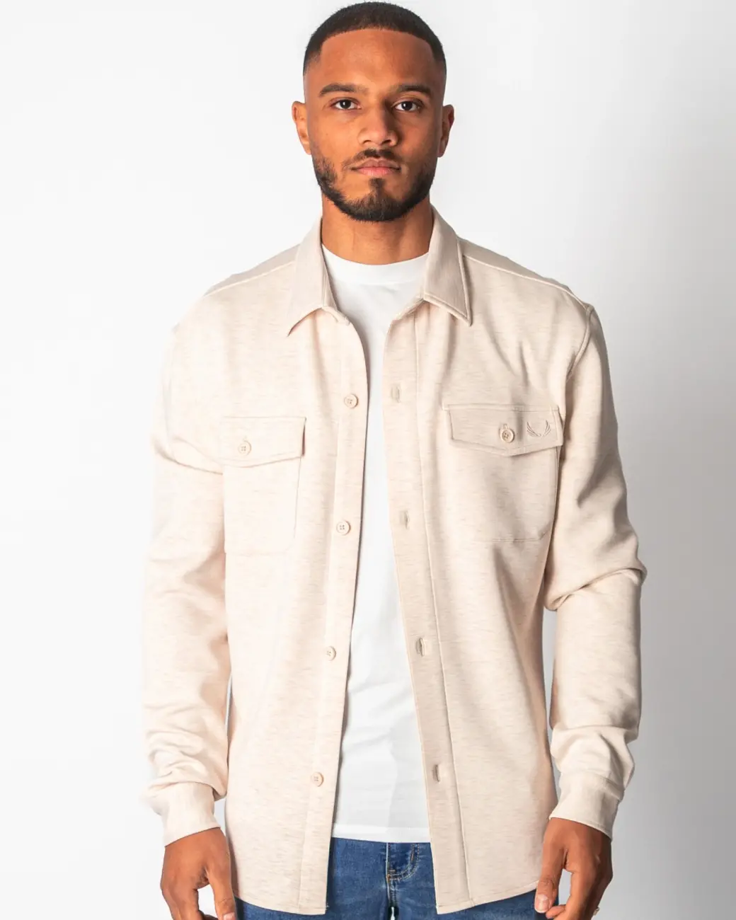 Zumo Regular Fit Overshirts FINN BeigeMelange