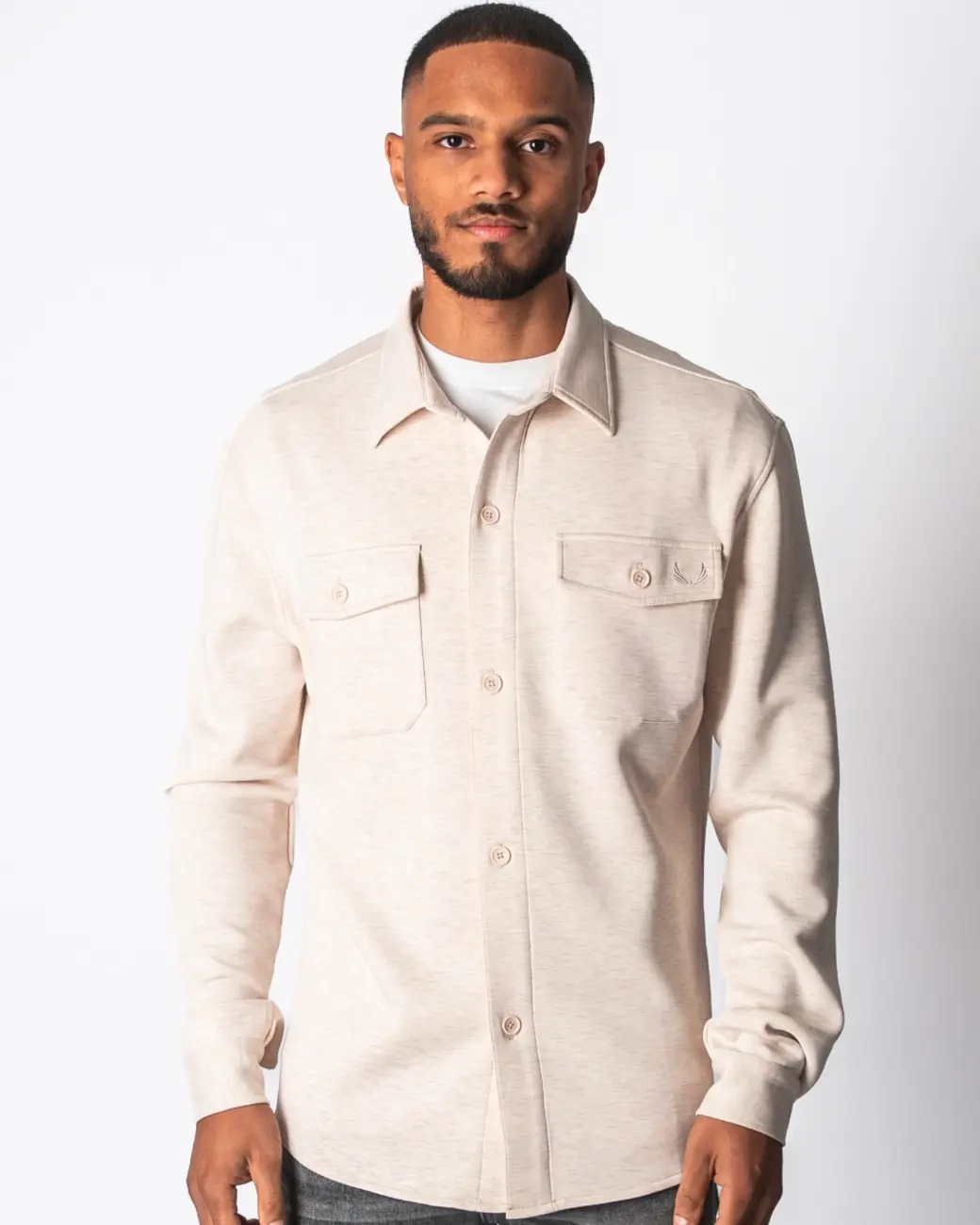 Zumo Regular Fit Overshirts FINN BeigeMelange