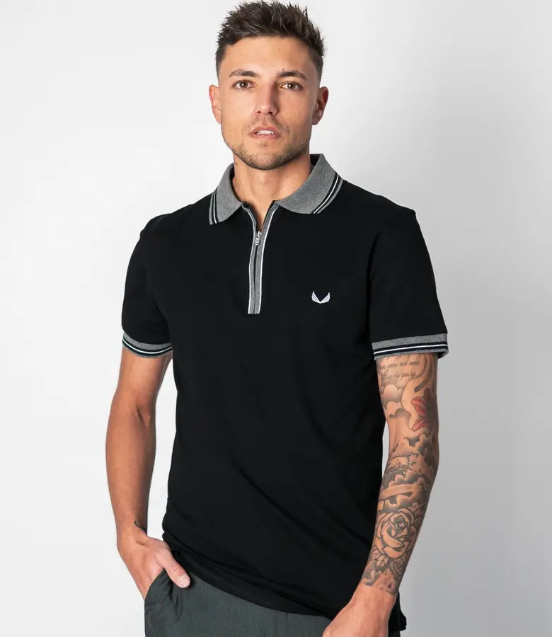 Zumo Slim Fit Polo's KENT Black