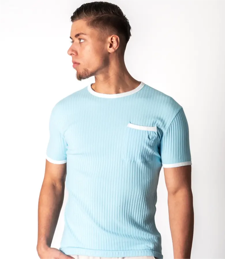 Zumo Slim Fit T-Shirts ROCK LightBlue