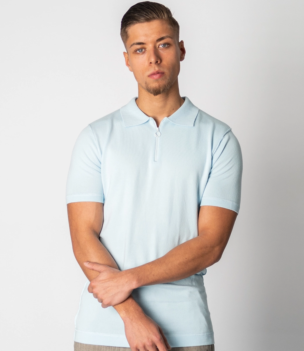 Zumo Slim Fit Pulls HENNE IceBlue