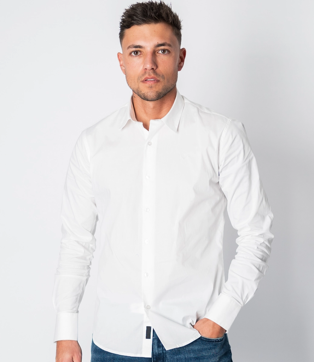 Zumo Slim Fit Shirts CHUCK-LS White