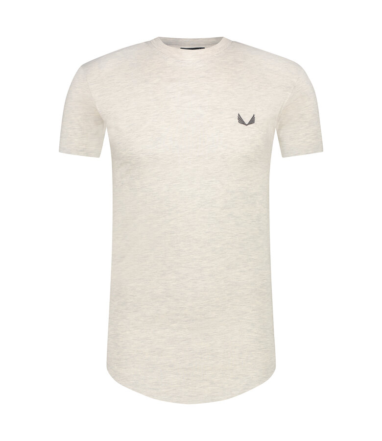 Zumo Slim Fit T-Shirts BUD-CONTRAST BeigeMelee