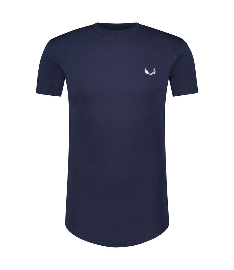 Zumo Slim Fit T-Shirts BUD-CONTRAST Navy