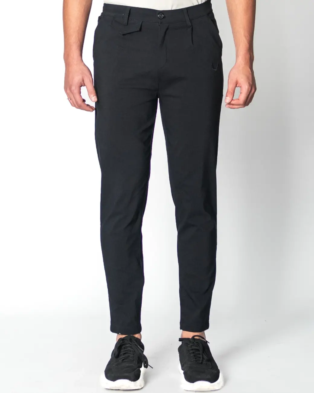 Zumo Slim Fit Pants VALERIO-N-BENGA-T-N Black