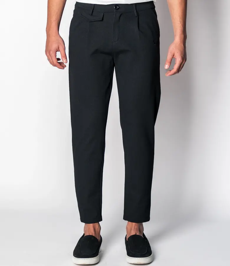 Zumo Slim Fit Pants VALERIO-BARBARA-L BlackBlack