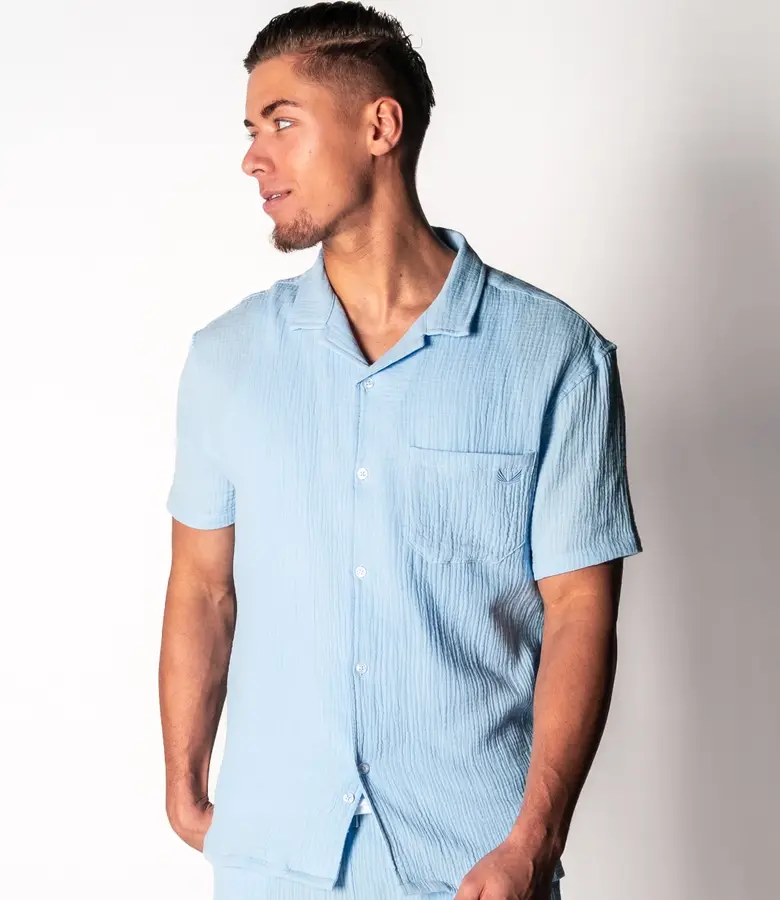 Zumo Regular Fit Shirts BEAU-HF LightBlue