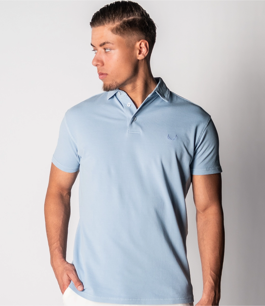 Zumo Slim Fit Polo's TOMMY-NP PaleBLue