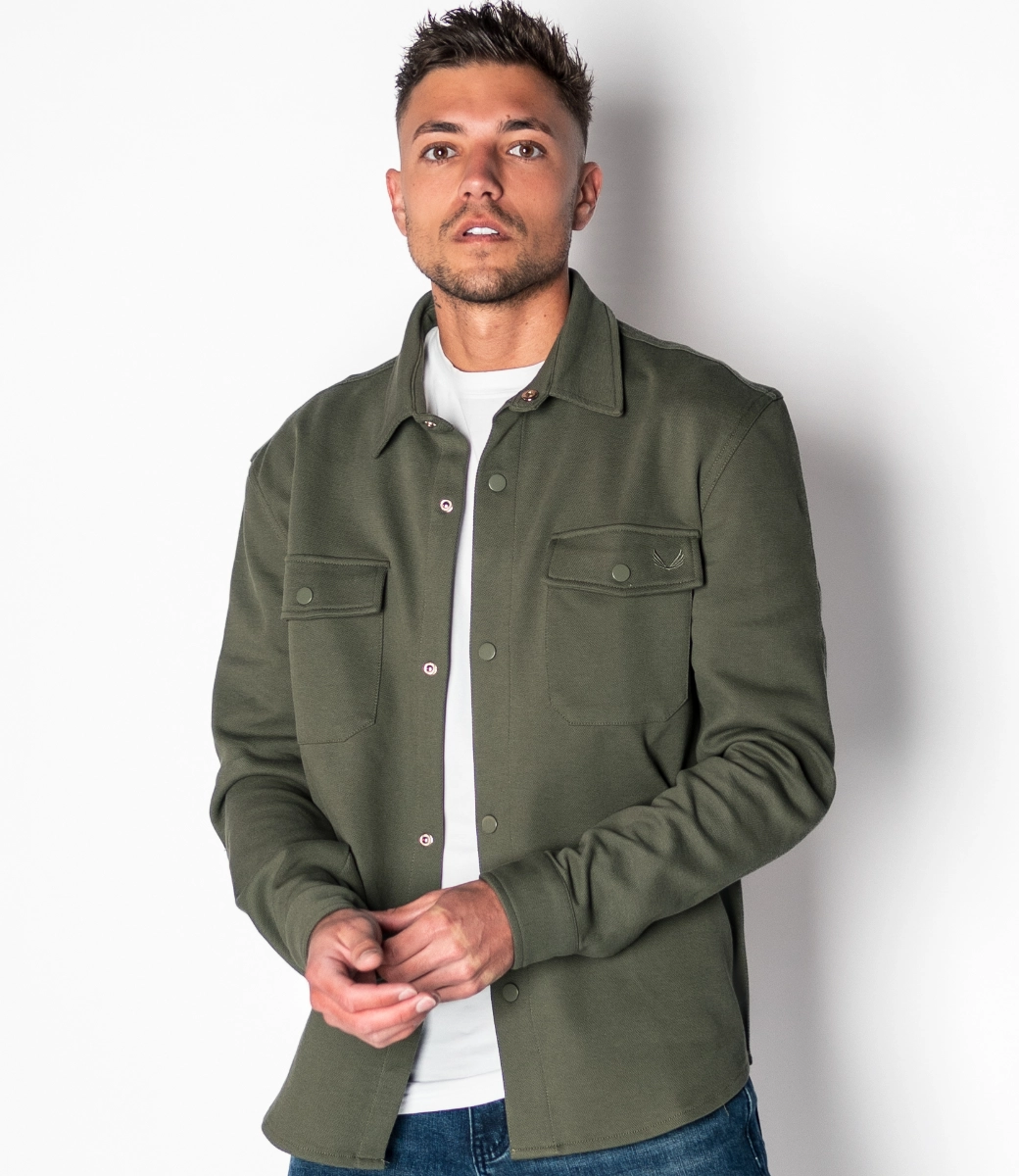 Zumo Regular Fit Overshirts BUCK-HP LightArmy