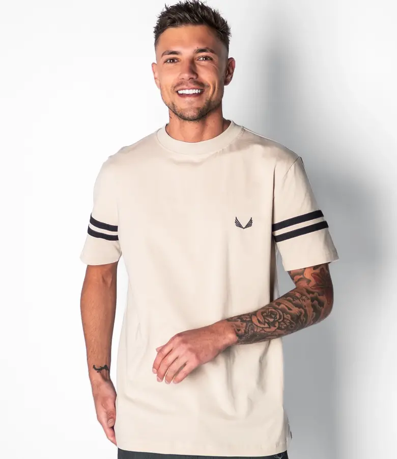 Zumo Regular Fit T-Shirts FRANKY-II Beige