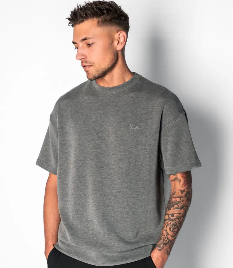 Zumo Oversized Fit Sweatshirts PRINCE-B Grey