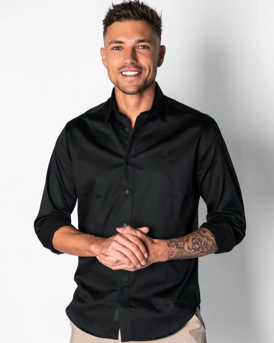 Zumo Slim Fit Shirts SCOTT Black