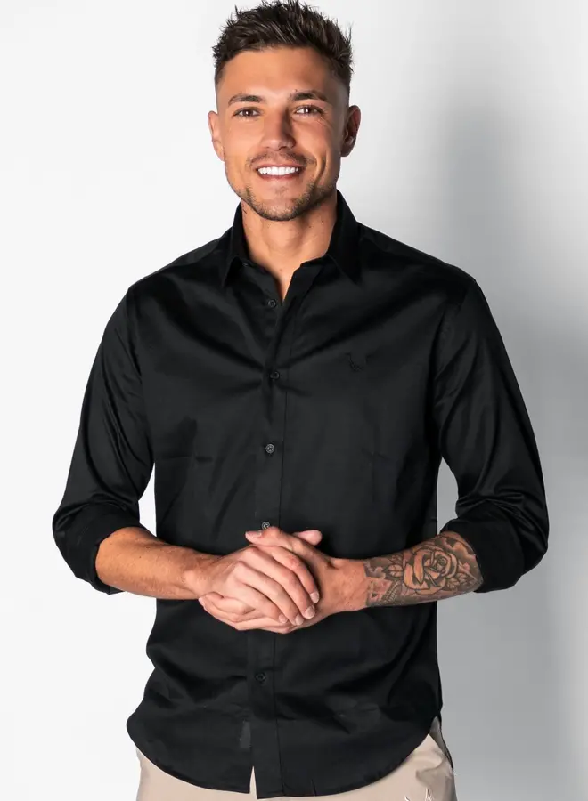 Zumo Slim Fit Shirts SCOTT Black