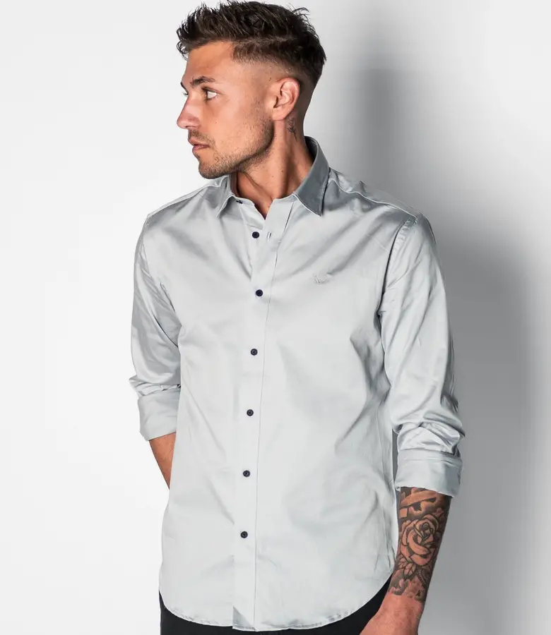 Zumo Slim Fit Shirts SCOTT Grey