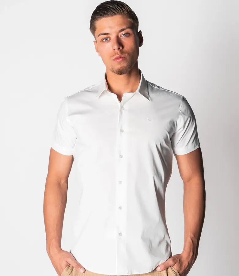 Zumo Slim Fit Shirts CHUCK-SS White