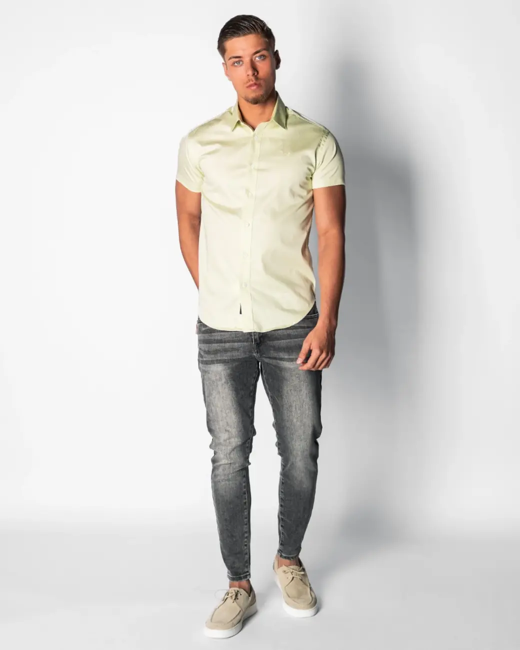 Zumo Regular Fit Shirts SCOTT-SS LightLime