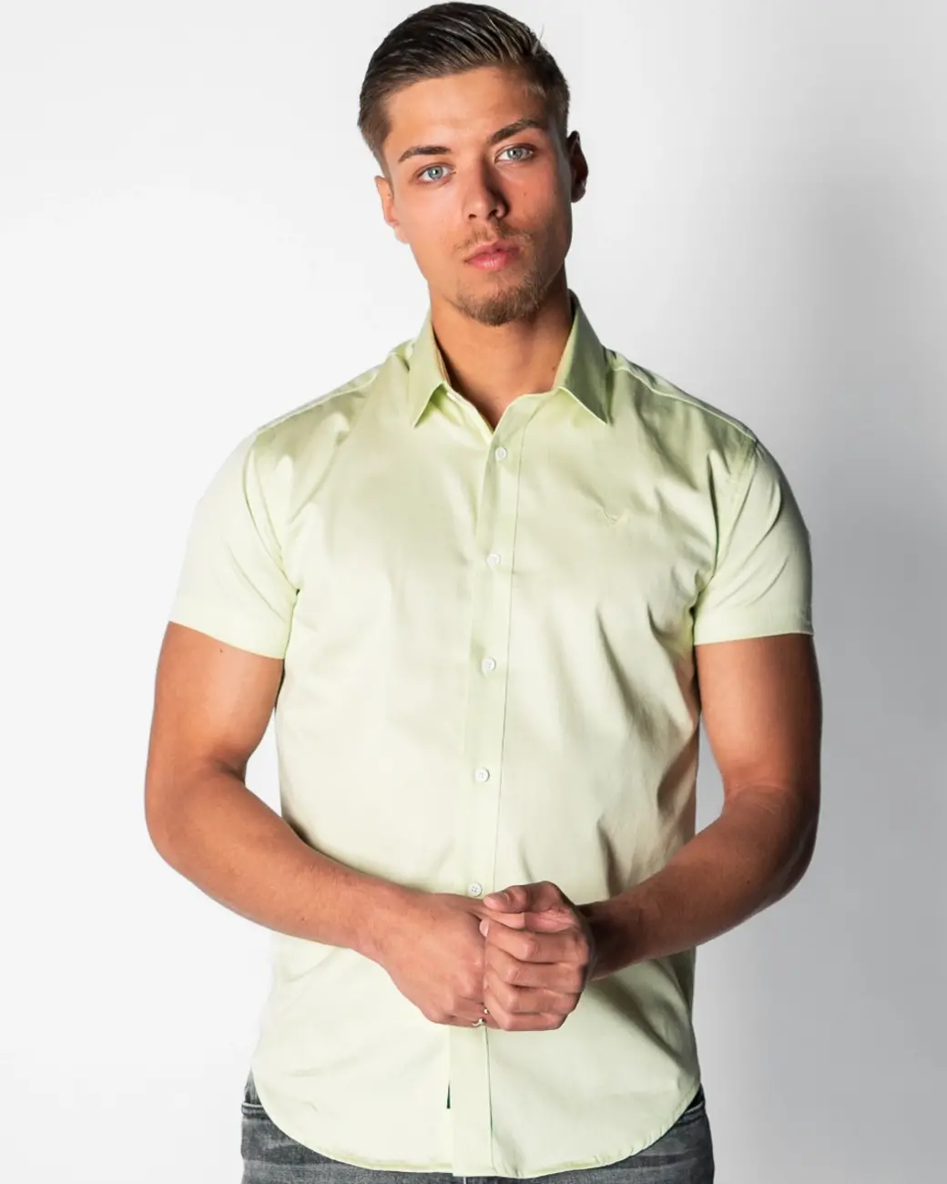 Zumo Regular Fit Shirts SCOTT-SS LightLime