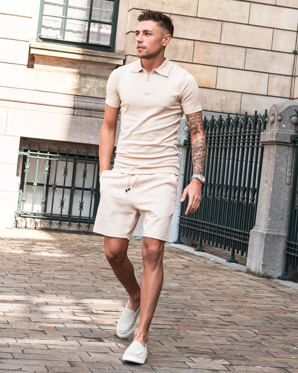 Zumo Regular Fit Shorts TOBRUQ-HP Beige