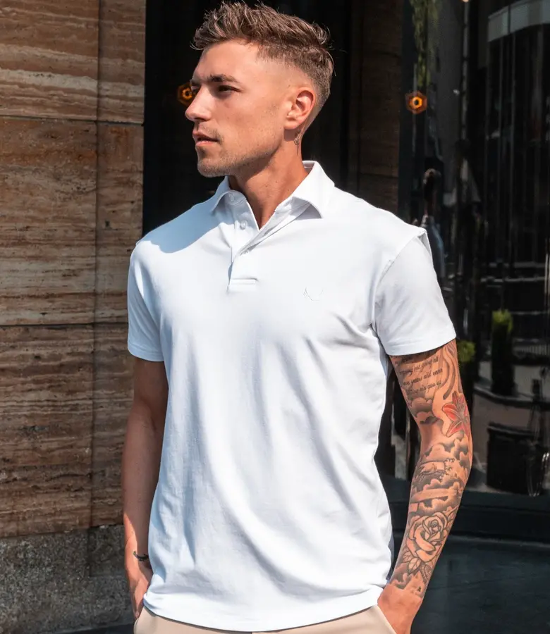 Zumo Slim Fit Polo's TOMMY-NP White