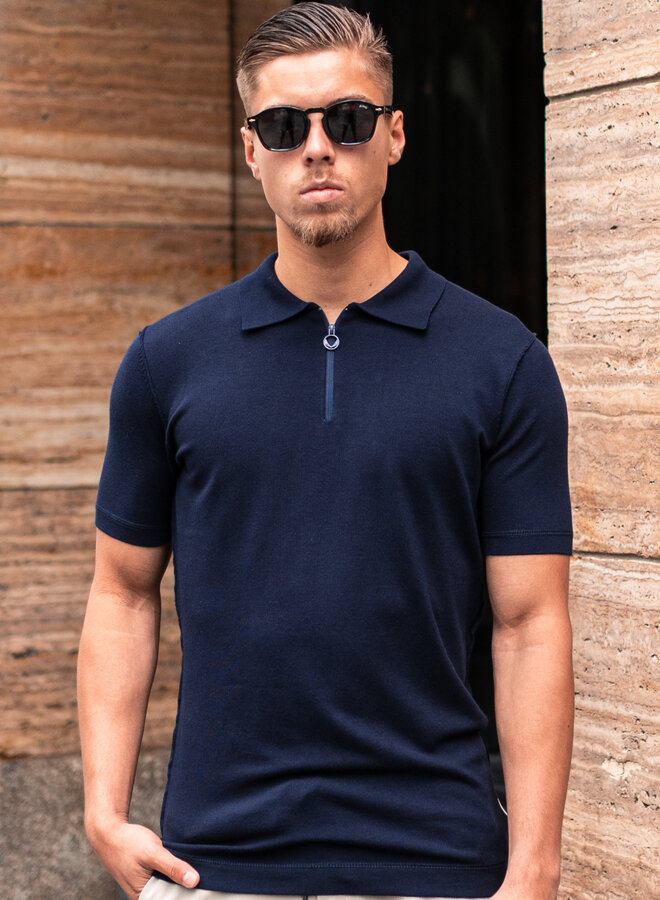 Zumo Slim Fit Pulls HENNE Navy